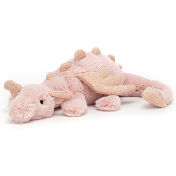 RARE Jellycat Little Rose Dragon BNWT - Picture 1 of 5